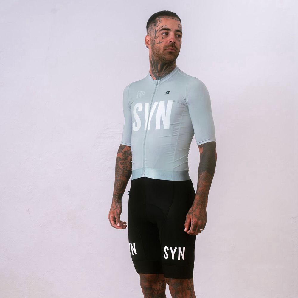 Cycling Commuter Trousers - Jersey bersepeda lengan pendek abu-abu perak