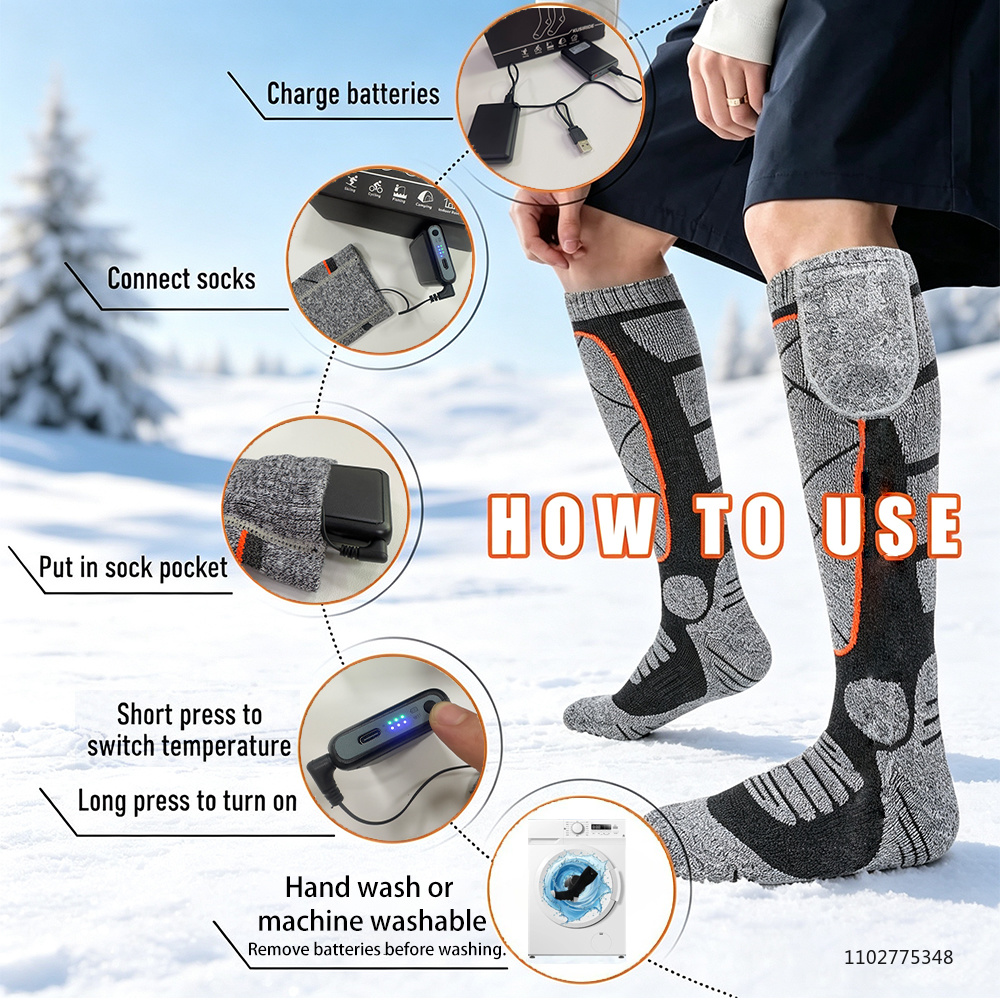 Kaus Kaki Pemanas 6000mAh, Kau - Cycling To Work ulasan dan harga