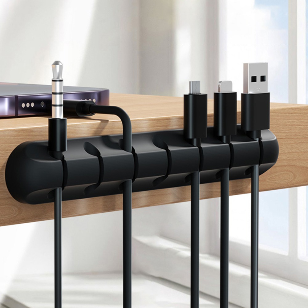 Organizer Kabel Hitam Baru, Pe - Cable Lock Flexible ulasan dan harga